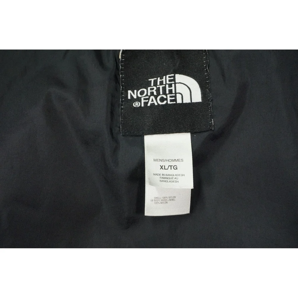 The North Face HyVent Jacket Men XL Navy Blue Lined Full Zip Hooded Rain Outdoor